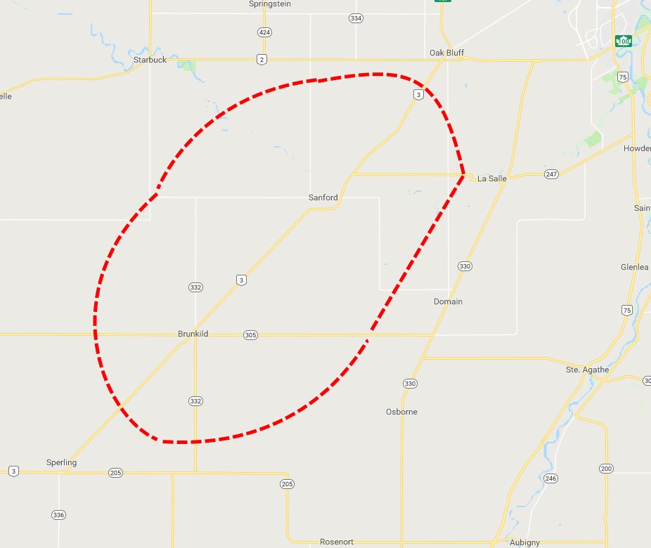 #mboutage REMINDER: Areas around Sanford and Brunkild will be experiencing a brief 15 minutes outage tonight around 10 p.m. for system upgrades.