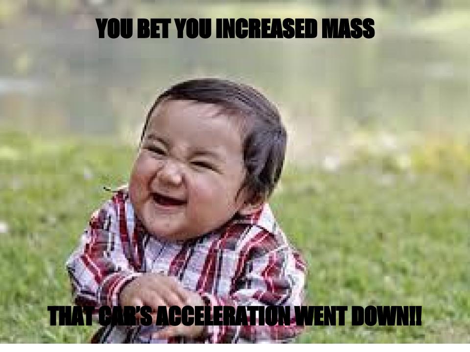 NAFOScienceRoc1's tweet photo. On the 2nd day of the Forces Unit in Physical Science, students were introduced to Newton's 3 Laws. They successfully applied F = ma and then performed a lab in which the mass of the moving object was increased, and the resulting acceleration decreased. Success! #FMSD12Days https://t.co/TVTUYOPGmZ