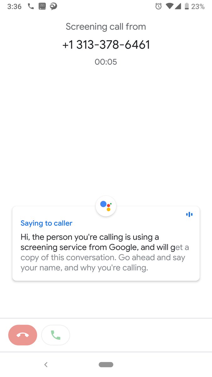 DetroitRed619's tweet image. I mean I don&apos;t understand... It never stops. #CallScreening @Google @madebygoogle #TeamPixel
