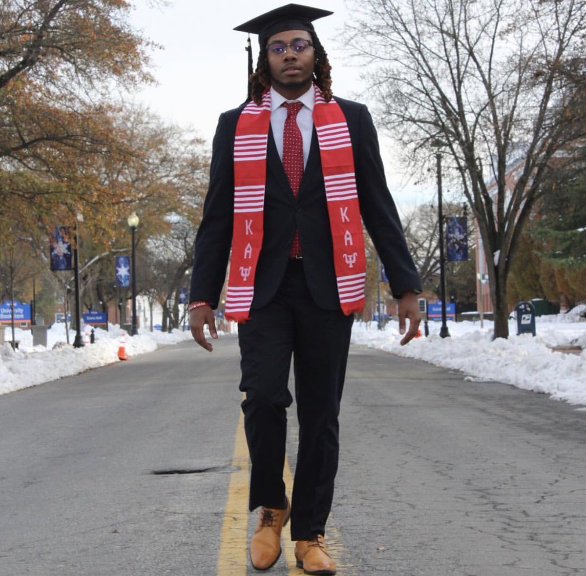 KONGRATULATIONS to brother Elijah Huett on receiving his bachelors in Management information systems! keep making us Proud NUPE and good luck on all your Future Endeavors 👌🏾♦️