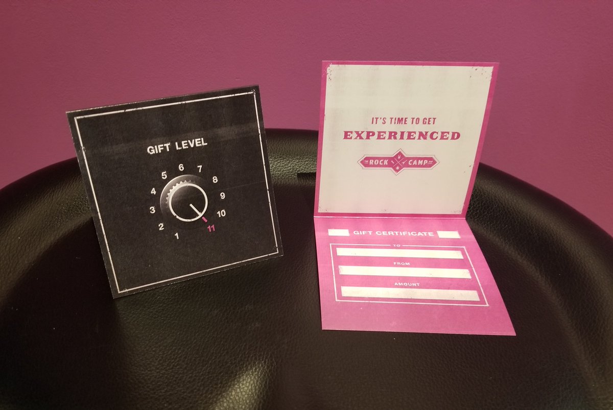 RockCampX's tweet photo. Are  you looking for the perfect Christmas gift for the loved one who loves  to rock??  The Rock Camp Experience has GIFT CERTIFICATES!  Name your  amount, with a $50 minimum.  It's the gift that keeps on rockin'!  
 https://t.co/zukhblTCz2 https://t.co/sbM6DZF7H6