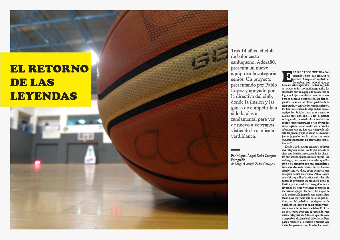 adesa80senior's tweet photo. 📰 “El retornó de las leyendas” por Miguel Ángel Zafra Campos. 🏀💚

📍El pasado 15 de diciembre tuvimos la visita de nuestro querido amigo @zafrilla10 el que nos sorprendía dándonos la noticia que nuestro equipo pondría contenido a su último trabajo universitario. https://t.co/rGX83Pd7X0