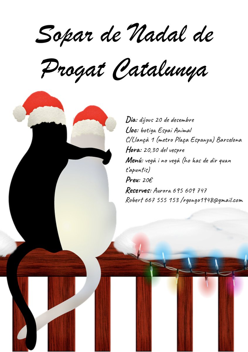 ProgatCatalunya's tweet photo. Fes la teva reserva!
#SoparSolidari
#ProgatCatalunya https://t.co/oRiCdXmvy8