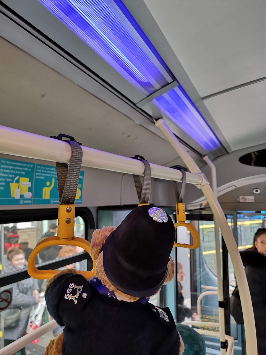 TravelsafeS's tweet photo. Catching up on @PCEdwardWalker @UK_COPS #PCEdwardWalkertour with the help of @atthedeependdad #photographyskills @PCEdwardWalker was impressed with the @arrivanorthwest buses he travelled on today, even if they weren't the #Christmas ones he is looking for #bus #Liverpool 🐻🚌🎅🏻 https://t.co/JHAm8GB2S0