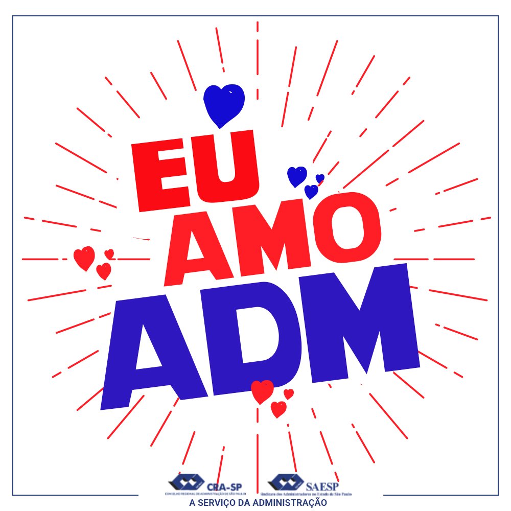 cra_sp's tweet photo. Quem ama curti! Nós amamos a Administração
#SouADM #ADM #euamoADM https://t.co/8ImSWKGwnm