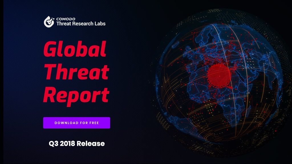 Comodo Cybersecurity released the Global Threat Report – Q3 2018 Edition! Stay ahead of increasingly sophisticated cyberthreats. Get the insights here: buff.ly/2ROhiQm