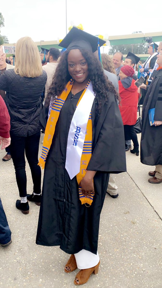 UWFSGRho's tweet photo. Now paging Nurse Tia!! We would like to give a huge congratulations to our sister Tia Atilus on getting her Bachelors of Science in Nursing. Thank you for keeping Sigma a priority even after spending DAYS in the library. We know it was not an easy task being chapter president, https://t.co/CHNyqvnv7E