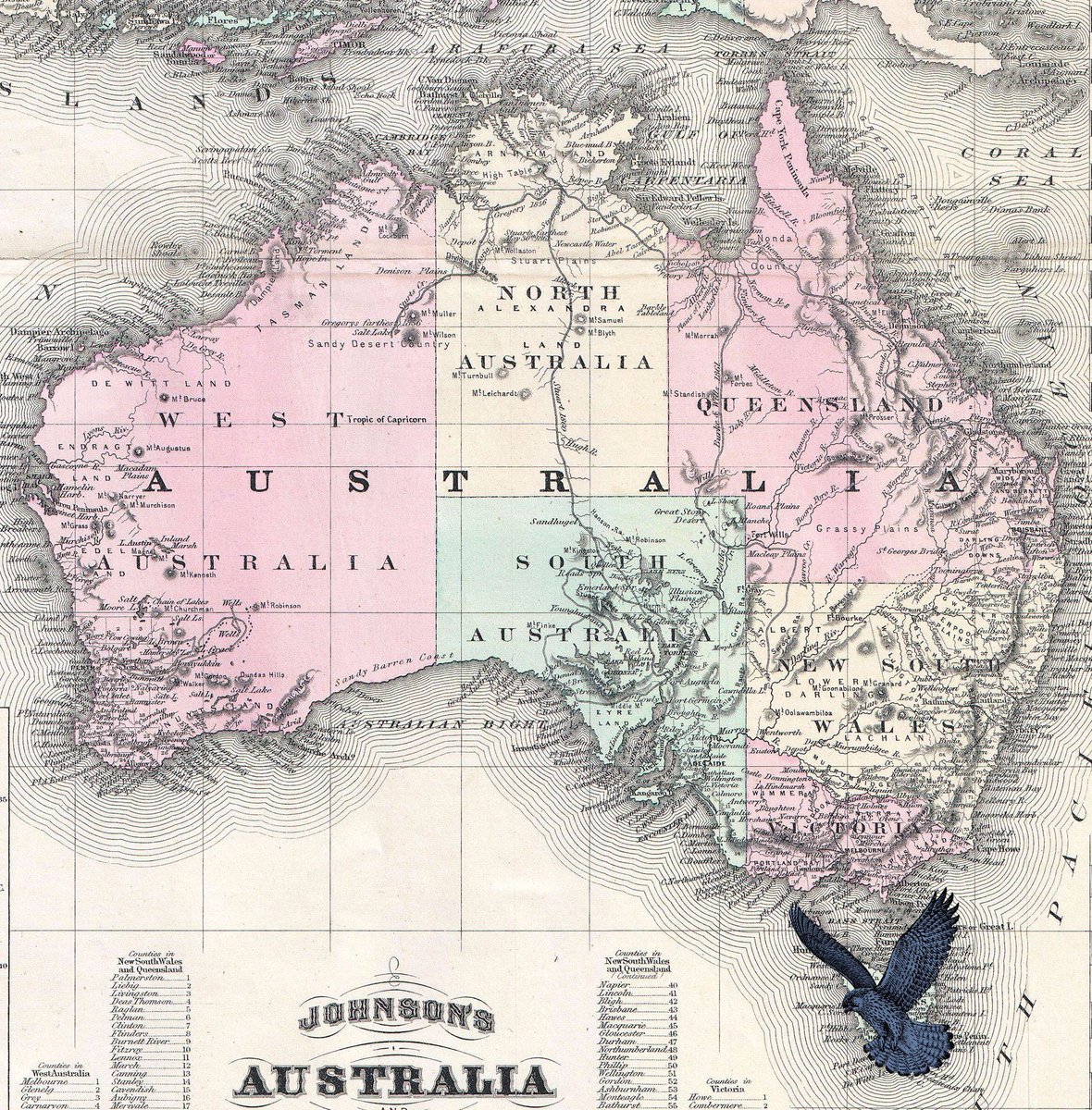Tasmania was known as Van Diemen’s Land until 1856. The island became so well known as a penal colony in the 19th century that VANDEMONIANISM became another word for criminally bad behaviour.