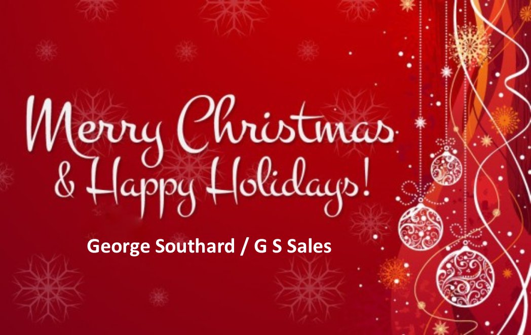 gssales's tweet photo. Merry Christmas and Happy Holidays.  Thank you for an enjoyable 2018.  I wish each of you a very successful 2019! https://t.co/VSvG9ItRzb