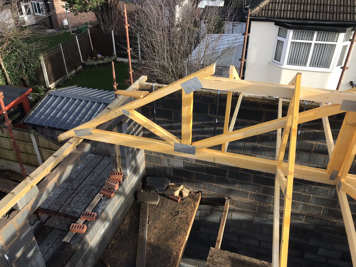 Roof started today. Finished pictures to follow #opalprojectsNW