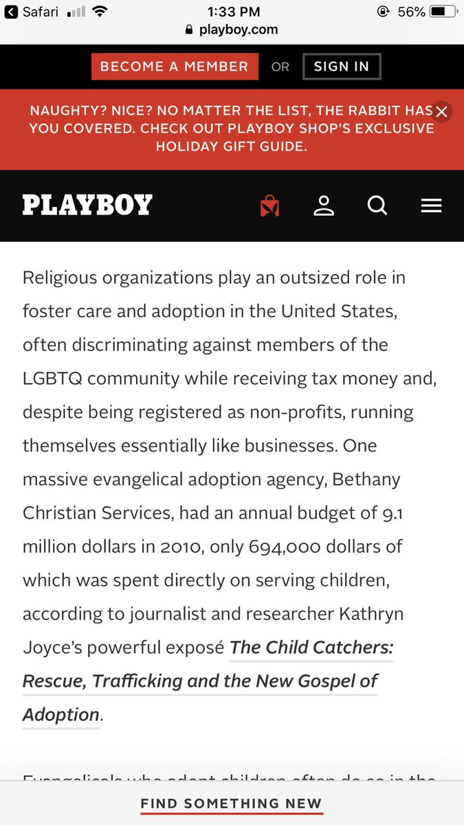 41/ Per  @C_Stroop, DeVos-funded Bethany Christian Services (which is a mere 8.5 miles from the Trump Tower server that AlfaBank repeatedly pinged In 2016) had an annual budget of $9.1 million in 2010, of which $694k was spent directly on serving children.  https://www.playboy.com/read/the-book-of-sessions-america-blearily-awakens-to-a-new-theocracy