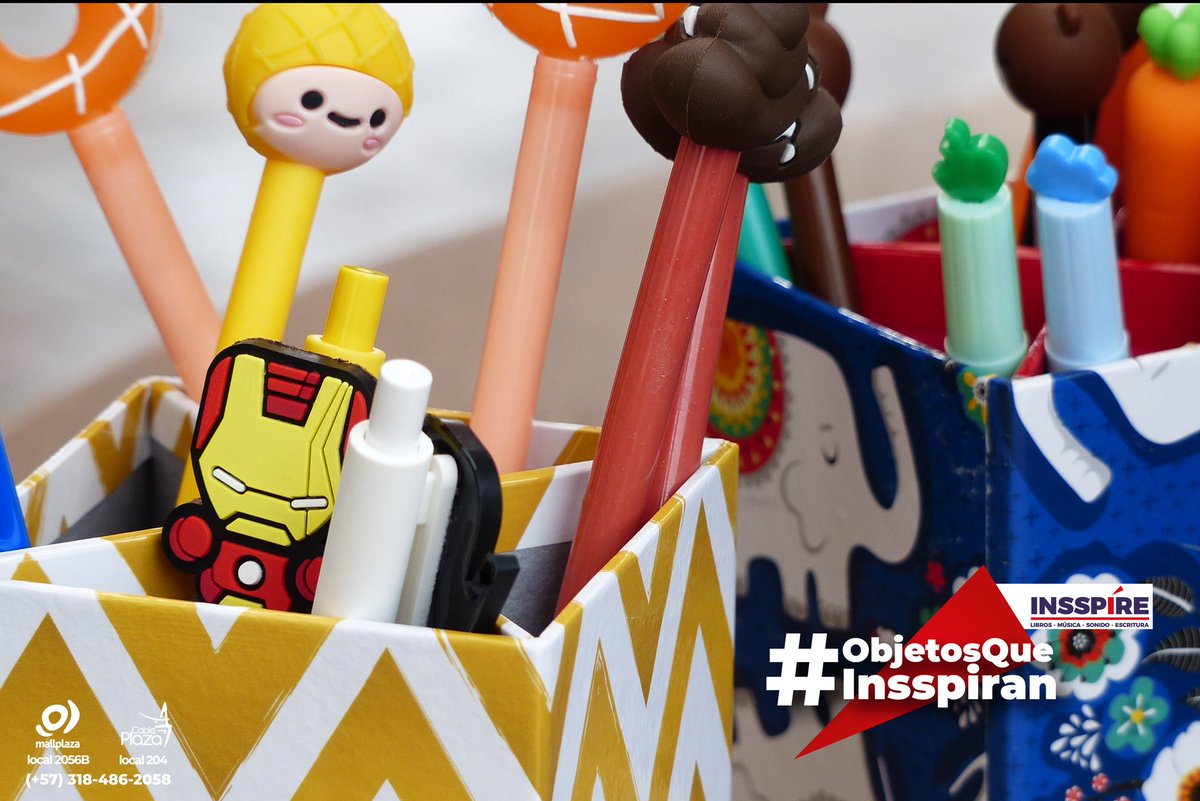 INSSPIRE_'s tweet photo. #ObjetosQueInsspiran 🌟
Organizadores, Lapiceros, y muchos objetos más en nuestras tiendas. ¡Perfectos para ti, o para regalar! 🎁
Ven a nuestras tiendas de @cable_plaza y @mallplazaco https://t.co/I5gS6NNTs7