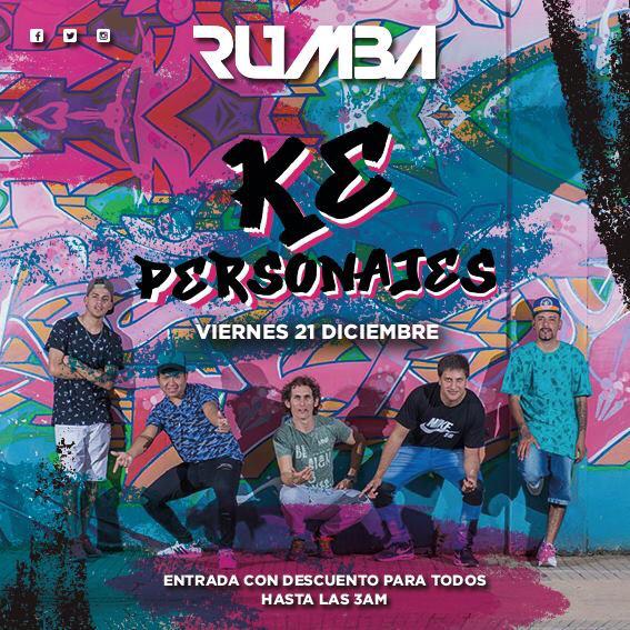 Este viernes por primera vez en Las Rosas y zona <a href="/KePersonajes/">Ke Personajes</a> en vivo #ExplotaRumba