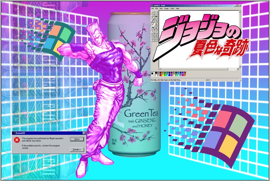 Chemrical Commissions Open On Twitter Vaporwave Jojo Edits I Made