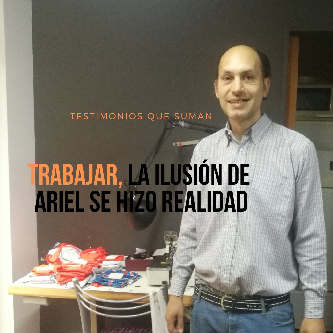 Entre hilos y tijeras, Ariel ganó experiencia laboral y se acercó a su sueño de futuro. Conocé su historia. Mirá el video.  👉  facebook.com/ProyectoSumaSa…

#SaludMental #MenosEstigmaSuma #Inclusión #Empleos #Trabajo #PasantíasLaborales