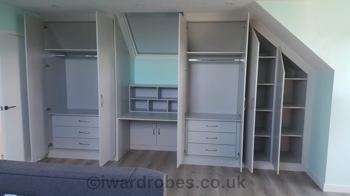 Iwardrobes On Twitter Triple Slope Loft Wardrobe With Study