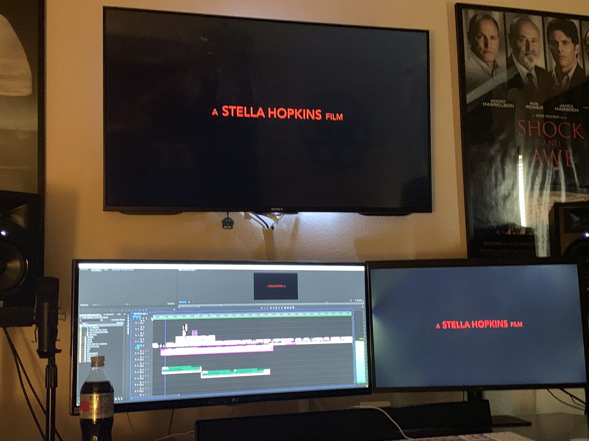 In the editing room for ELYSE. 
#ElyseFilm #MargamFilms #StellaHopkins <a href="/MargamFilms/">Margam Films</a>