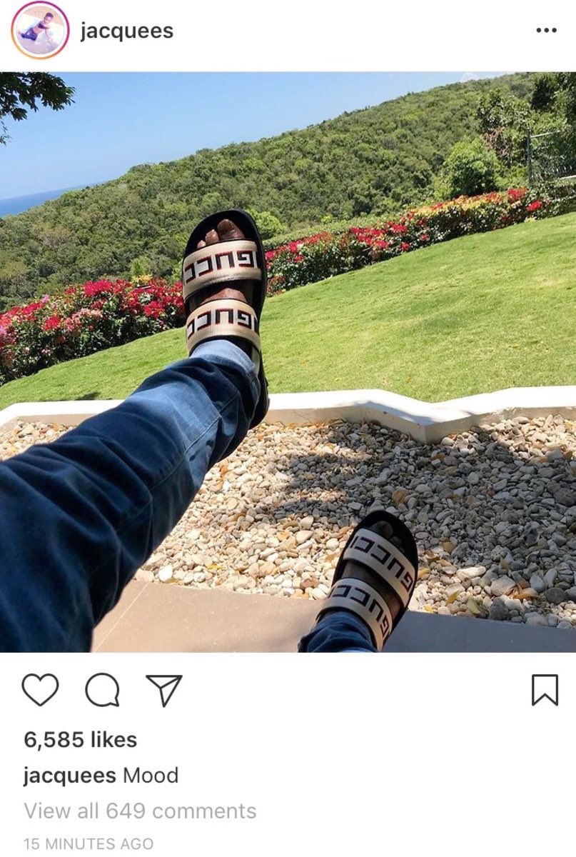 Jacquees gucci sandals Outlet