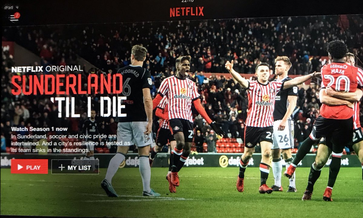 LukeDarvill's tweet photo. @NetflixUK how is this even a thing.
Not even @SunderlandAFC fans want to watch this.
Amazon have mancity and Netflix choose Sunderland 😂 https://t.co/oRHfeAgLud