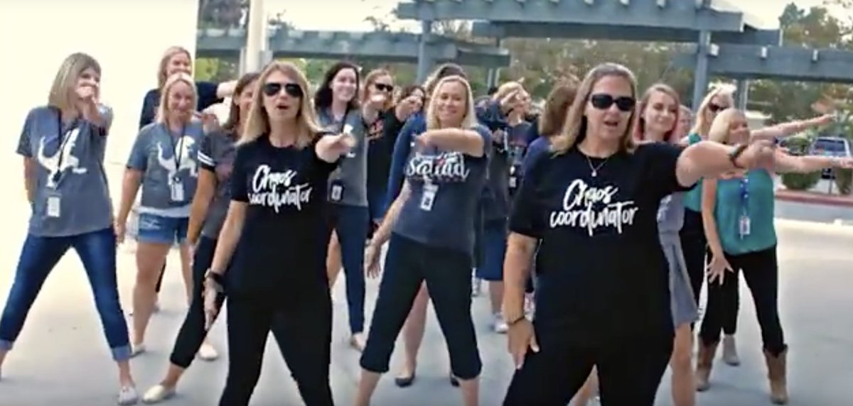smusdcg's tweet photo. Day 11 Our #SMUSDLipSyncChallenge has been my favorite thing this year. It was great for team building and to kick off the beginning of the school year. #12DaysTwitter #PowerOfDiscovery https://t.co/qY7vgStWyH