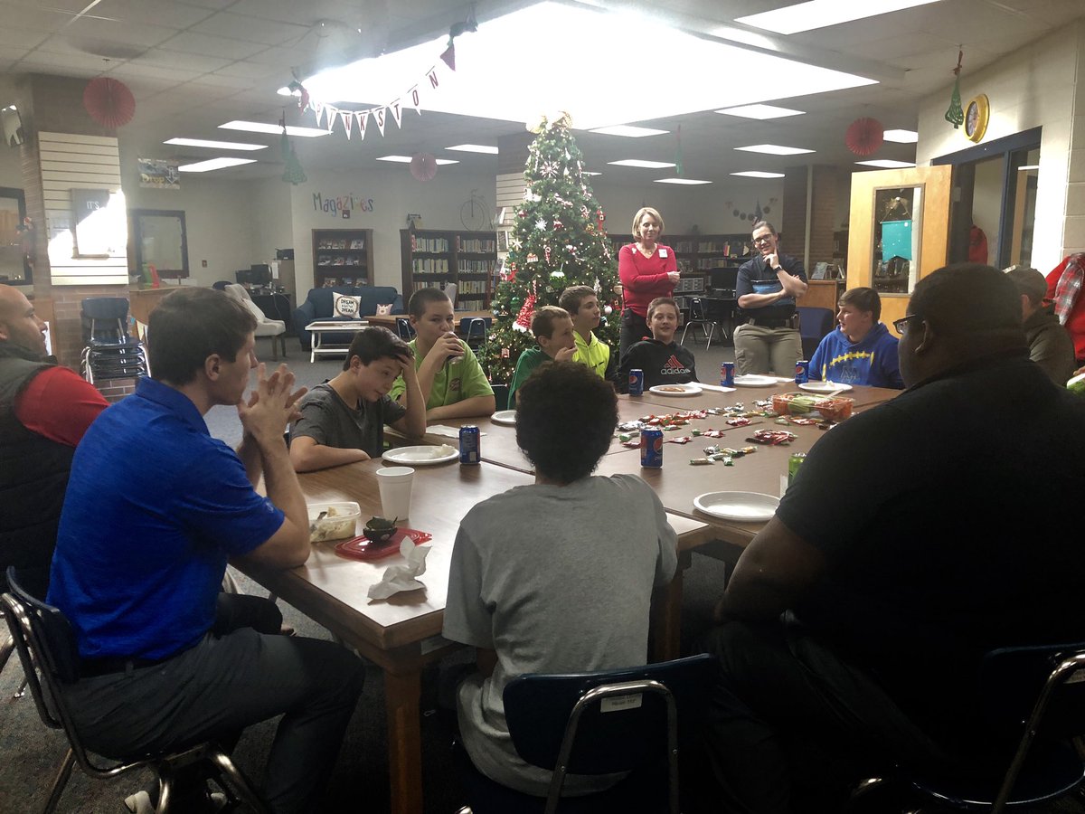 Pinkston Boys Group lunch meeting...Thank you to Carrie Ramsey &amp; East Baptist Church Ladies for providing lunch!!!  <a href="/pmslibrary12/">PinkstonMediaCenter</a> <a href="/PinkstonMiddle/">Pinkston Middle</a> <a href="/Dr_JakeLong/">Jake Long</a> <a href="/ToniHamby/">Toni Hamby</a>