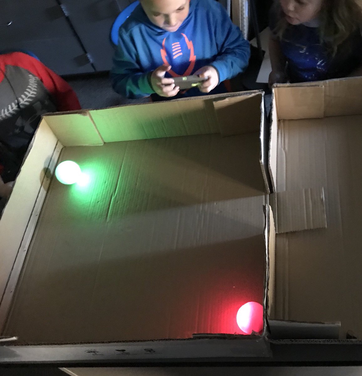 toddallgor's tweet photo. Students collaborate and are engaged with the @Sphero Coding and driving challenge @SCSEagles1 https://t.co/fGFNvPFVOL