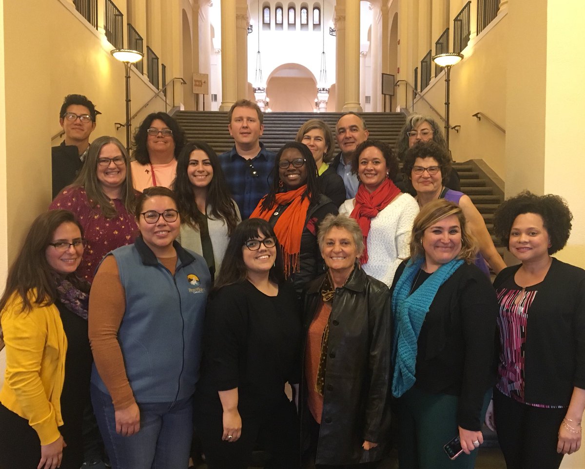 reformanational's tweet photo. Meeting of the @BPLG_ Chapter of REFORMA &amp; tour of the Cecil H Green Library Special Collections, hosted by Adán Griego #reformainaction https://t.co/McLCKa0WdO