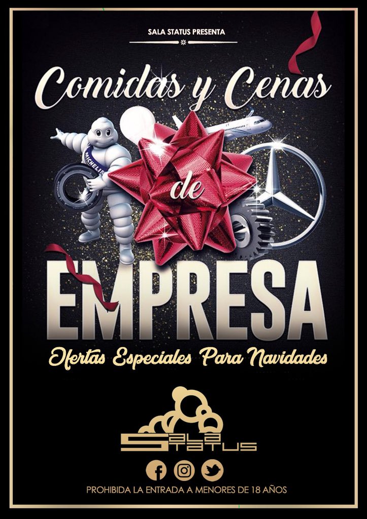 Muy buenas Amig@s

Sabado 22 de Diciembre empezamos a dar ritmo a las #navidades2018,

MUSIC by 🎧🎤

<a href="/FredieQ/">drewvyquick</a> (FredieQ-Percussion Live)

<a href="/Albertdfmusic/">Alberto Gomez de felipe</a> ( Urban Dj&amp;Speaker-Reggaeton-Trap-Dembow-Latin

<a href="/jonicarrascodj/">Joni Carrasco ©</a> ( Residente Sala Status)
 Rt ò❤️ para ganar entradas