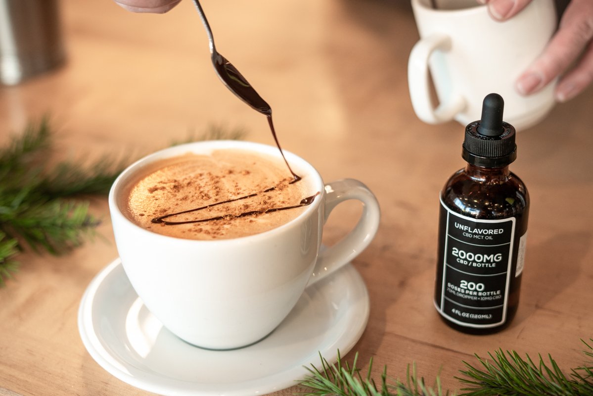 The best way to add a little comfort and joy to your holiday season? New CBD boosters from #GronCbd in our coffee bar!  #cbd #gron #groncbd