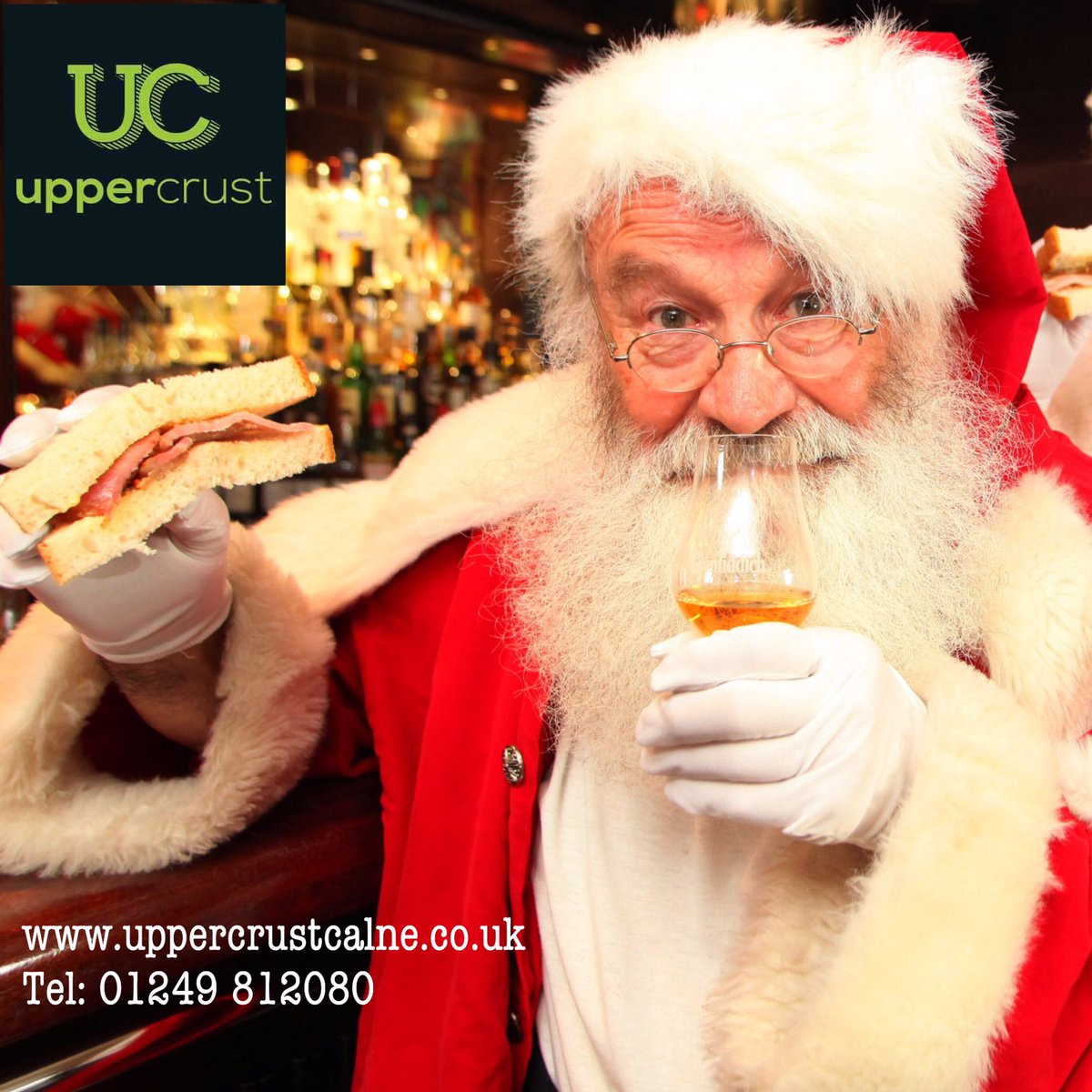 UpperCrust11's tweet photo. Even Father Christmas popped in to our trade counter on the Porte Marsh Industrial Estate in Calne today to refuel before getting ready for the big day! Why not join him and take a break from your Christmas shopping and enjoy one of our hot snacks 🎅🏻👍🏻 https://t.co/0A1a6vkpni