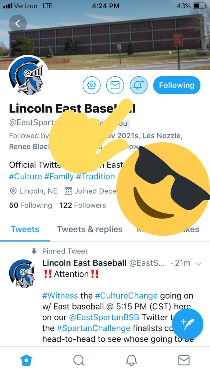 Lincoln East Baseball tweet media