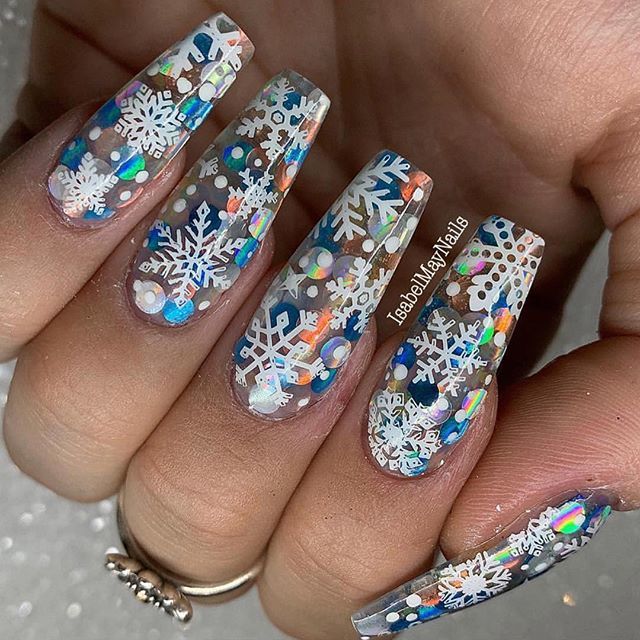 GirlyBitsPolish's tweet photo. How fun is this layered snowflake mani from @isabelmaynails using @dixie_plates Let It Snow plate?! ❄️ Thank you for sharing!
.
This plate is available at https://t.co/2zEqyzWlqo!
#girlybits #girlybitscosmetics #dixieplates #dixieplatesletitsnow #wint… https://t.co/ILM1B1R9ct https://t.co/AcAIocgEMo