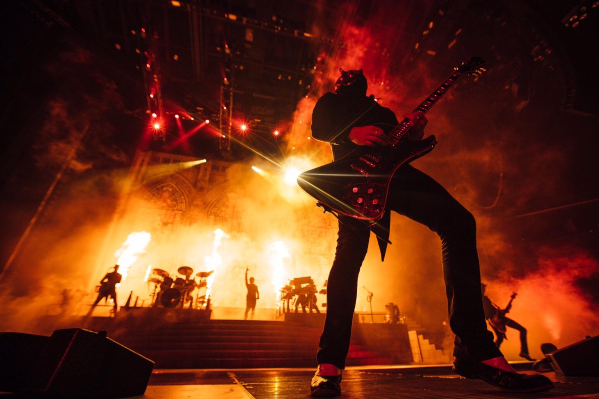 thebandGHOST's tweet image. [MESSAGE FROM THE CLERGY] 

We wish to inform you Ghost was overwhelmed with the loyalty &amp;amp; passion shared during Saturday's @barclayscenter ritual. Thank you for your unwavering support throughout #APaleTourNamedDeath.