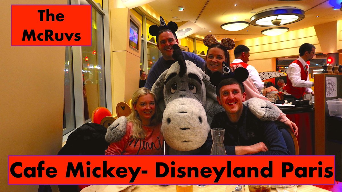 TMcruvs's tweet photo. We have a brand new #DisneylandParis #vlog coming your way! We visit the amazing #cafemickey and experience some of the best #characterinteractions we have ever had at #Disneyparks #CastCompliment to all- especially #eyeore ❤️ hop over to our channel and #subscribe don’t miss it! https://t.co/uy1RqUTpFd