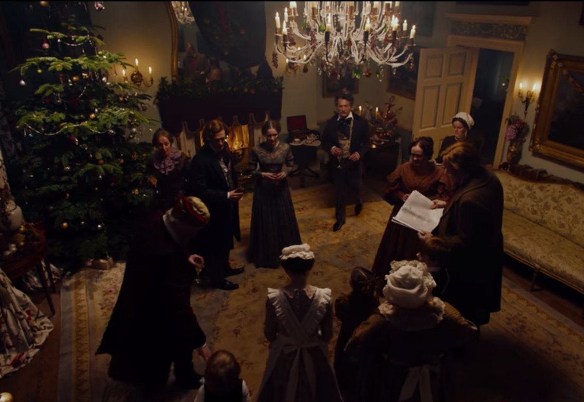 While we're here... In the film, Thackeray reviews A Christmas Carol for The Spectator. In an emotional final scene, John Forster reads out the glowing review from what looks like a large, SEVEN-COLUMN MORNING PAPER. The Spectator was a small, two-column weekly...