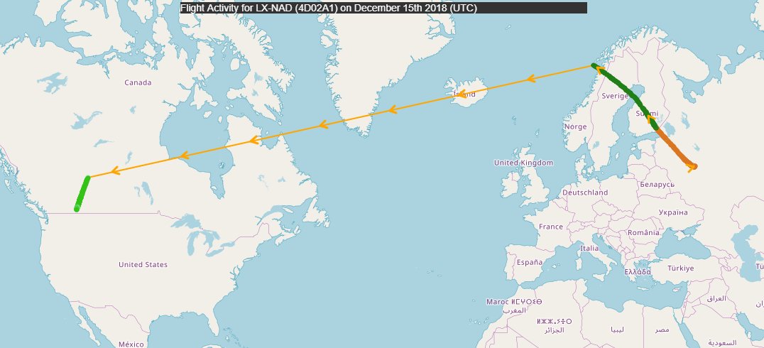 Vasily Anisimov's (Coalco/Putin/Rotenberg/Usmanov) LX-NAD 12/15-12/17/18 Moscow-LA-TeterboroAnisimov is a "property developer" and "lives sometimes in NY"... Trump's a property developer from NYAnisimov "loaned" Firtash $174 million for his bail... http://euromaidanpress.com/2017/02/23/why-the-arrest-of-firtash-may-mean-the-death-of-the-russian-mafia/