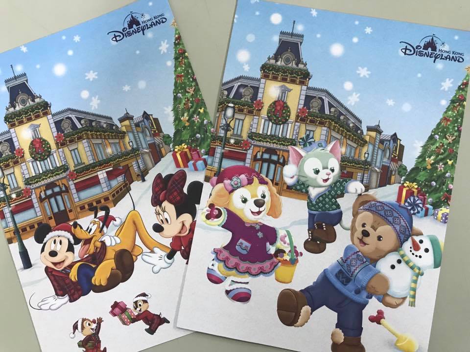 香港ディズニークリスマスカード