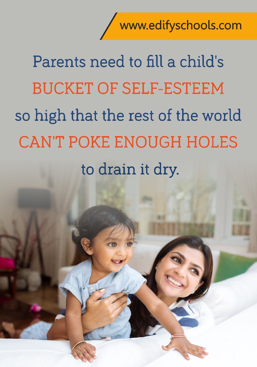 mdnedify's tweet image. Parents need to fill a child's bucket of self-esteem so high that the rest of the world can't poke enough holes to drain it dry.
         goo.gl/2zLvY9
#edifyschool #ibschoolfranchise #bestschoolfranchise #educationfranchise