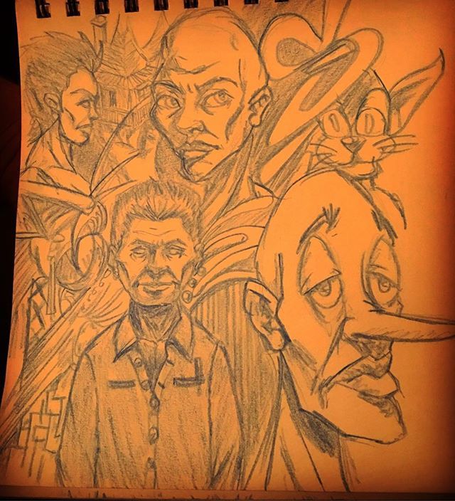 Alemak33's tweet photo. My tattoo artist said I need to sketch more so here you go. #pencil #art #design #graffiti -#blackbook #sketch #drawsomething #artist #sketchbook #orlando #orlandoartist #characters #concept #people #creative #street #f4f https://t.co/B0tkgZ5nUT https://t.co/lh2smYunO1