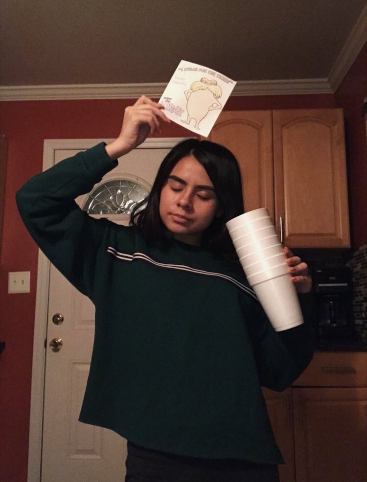 satellitecullen's tweet photo. #APES5 @LoraxPmhs K. Gonzalez // so i saw my parents had styrofoam cups at home. producing styrofoam can lead to an increase of air pollution. so disappointed in my parents :/ https://t.co/kOvFb7URaZ