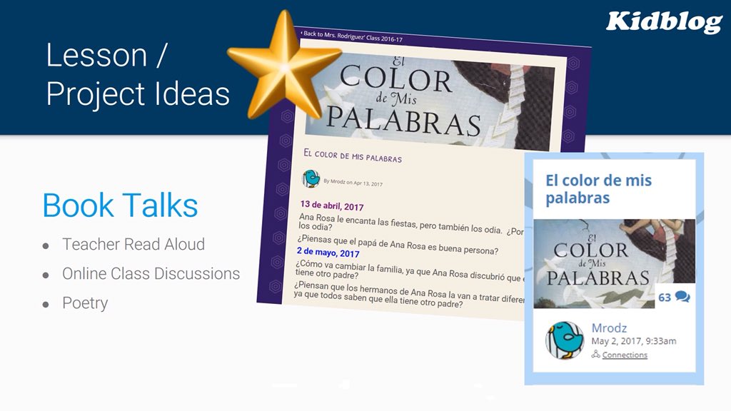 mrodz308's tweet image. Our Dual Language Podcast Sequel @Kidblog kidblog.org/home/dual-lang… #studentblogging #HourofBlog #Kidblog #KidblogConnections