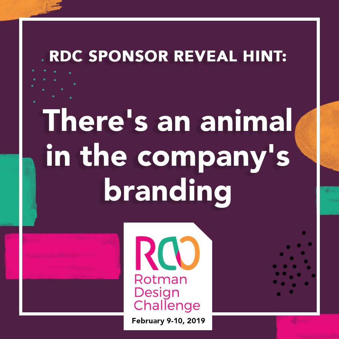 We can't wait to reveal who our sponsor is this year. We are so excited for the ideas that you will come up with!
Sign-up now:
rotmanbdc.com/rotman-design-…
#rotmandesignchallenge
