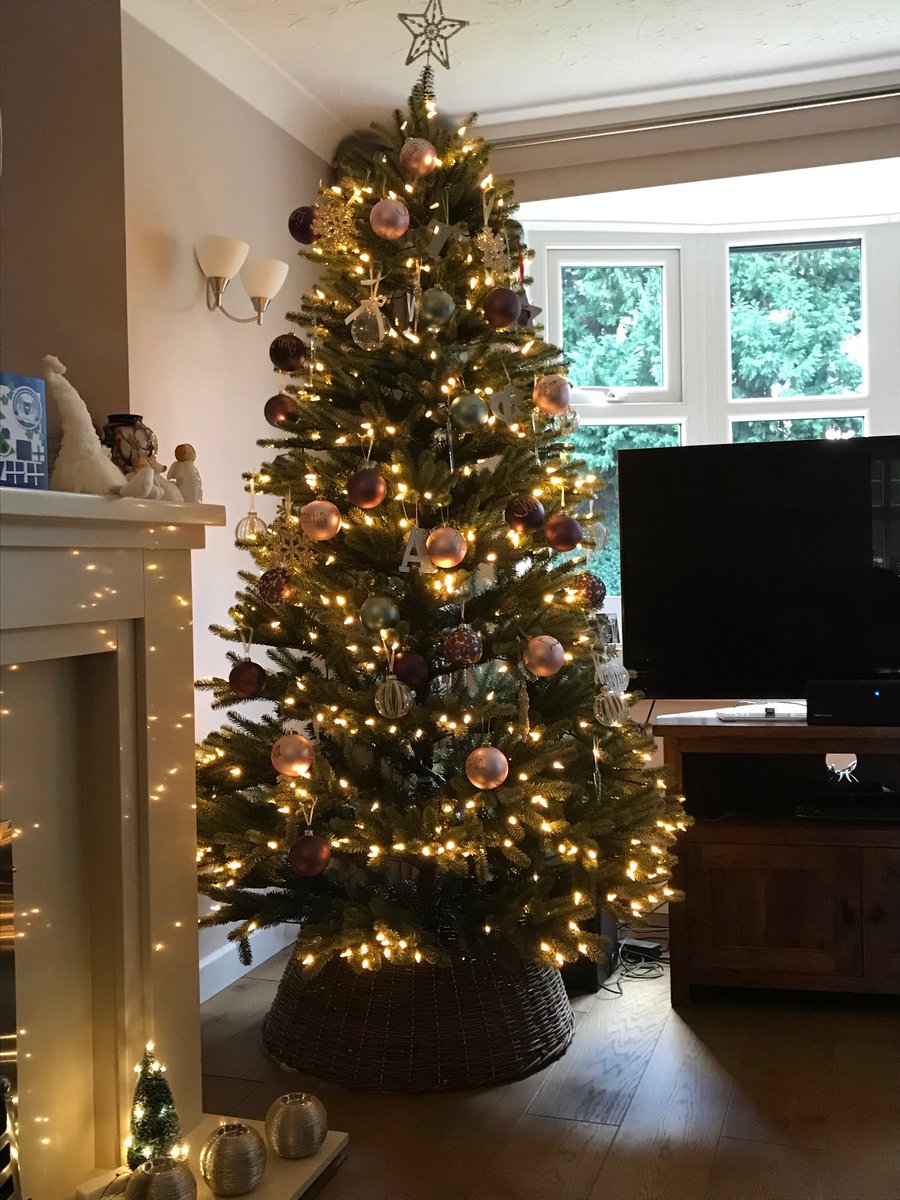 thegoalzone's tweet image. Tree up- beginning to feel a lot like Christmas ⁦@balsamhill⁩ #greattree