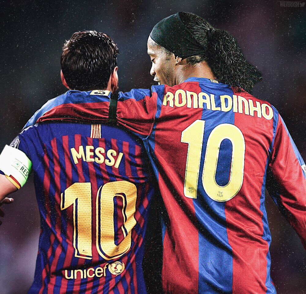 Ronaldinho /& Messi The Bar\u00e7a Royalty Ballon d/'Or FC Barcelo...