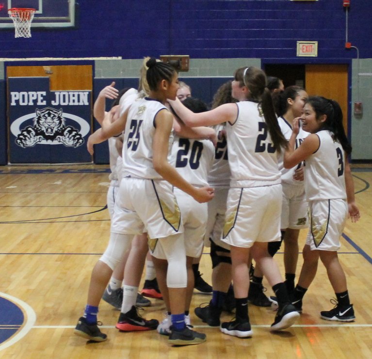 PJHSMercury's tweet photo. Midway through the first quarter of tonight's girls basketball game, PJHS senior Katty Haidul scored the 1,000th point of her career on a lay-up. https://t.co/OCL0ioZQFz