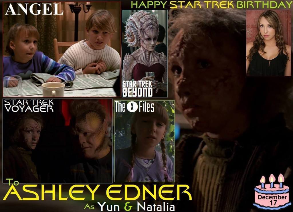 Happy birthday to Ashley Edner, born December 17, 1990.  