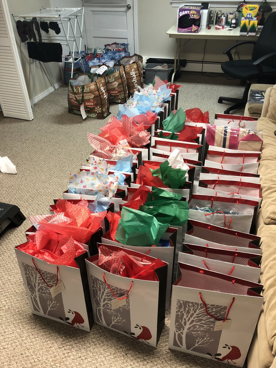 AgawamSoccer's tweet photo. My wife is coordinating a gift drive for 40 homeless students in the district we teach in. I’m awed by all she does and by who she is. The students and I both got lucky when @KimKstob came into our lives. #helpingothersmatters #MondayMotivation https://t.co/wynwuGVSSd
