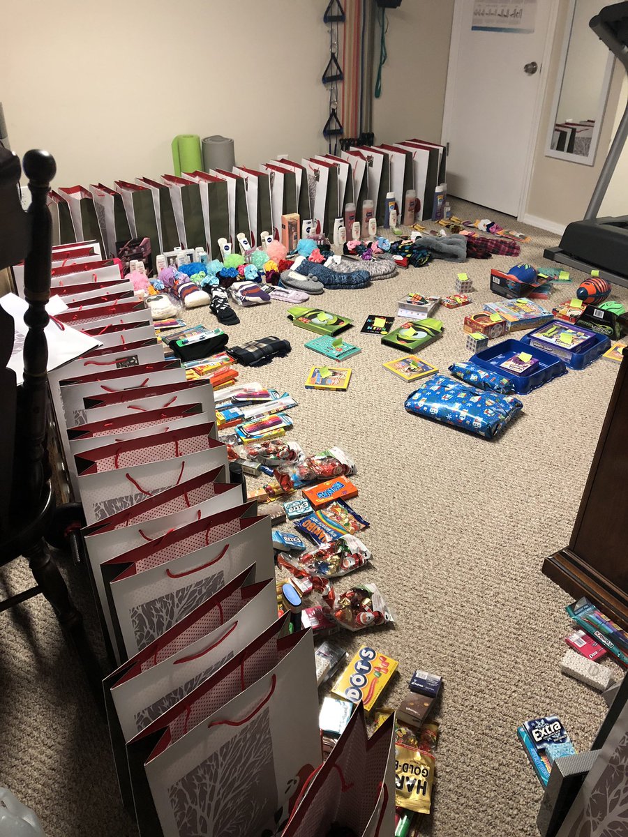 AgawamSoccer's tweet photo. My wife is coordinating a gift drive for 40 homeless students in the district we teach in. I’m awed by all she does and by who she is. The students and I both got lucky when @KimKstob came into our lives. #helpingothersmatters #MondayMotivation https://t.co/wynwuGVSSd