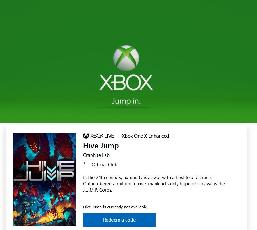 sinsonte Propiedad archivo Hive Jump on Twitter: "We approve of the new XBOX slogan... and our new  Hive Jump XBOX One store page! Fancy! https://t.co/cnwQTNB9Sp #XboxOne  #indiegame https://t.co/8PxashoEK7" / Twitter