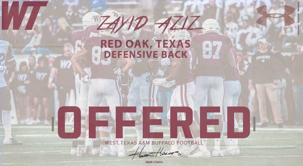 ZRAziz_19's tweet image. Extremely grateful to have earned an offer from West Texas A&amp;amp;M University ‼️ #GoBuffsGo